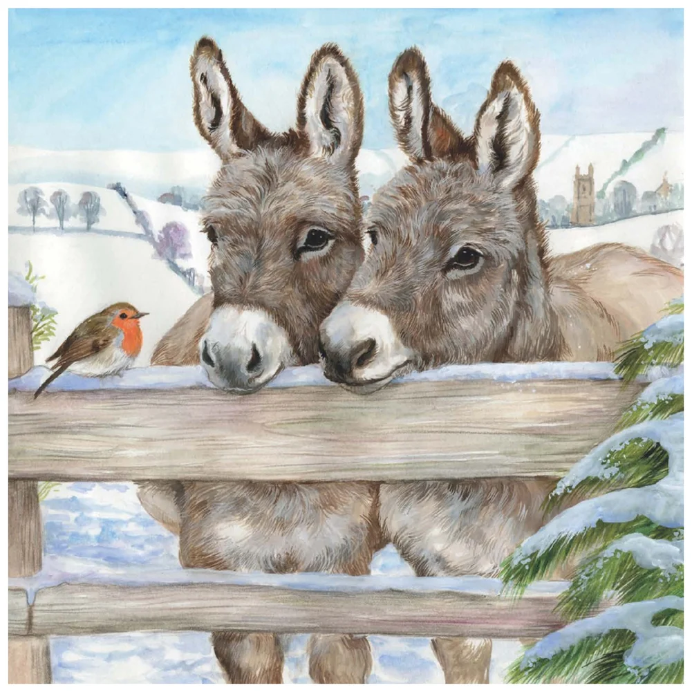 Diamond Painting - Full Round/Square Drill - Donkey(30*30 - 50*50cm)