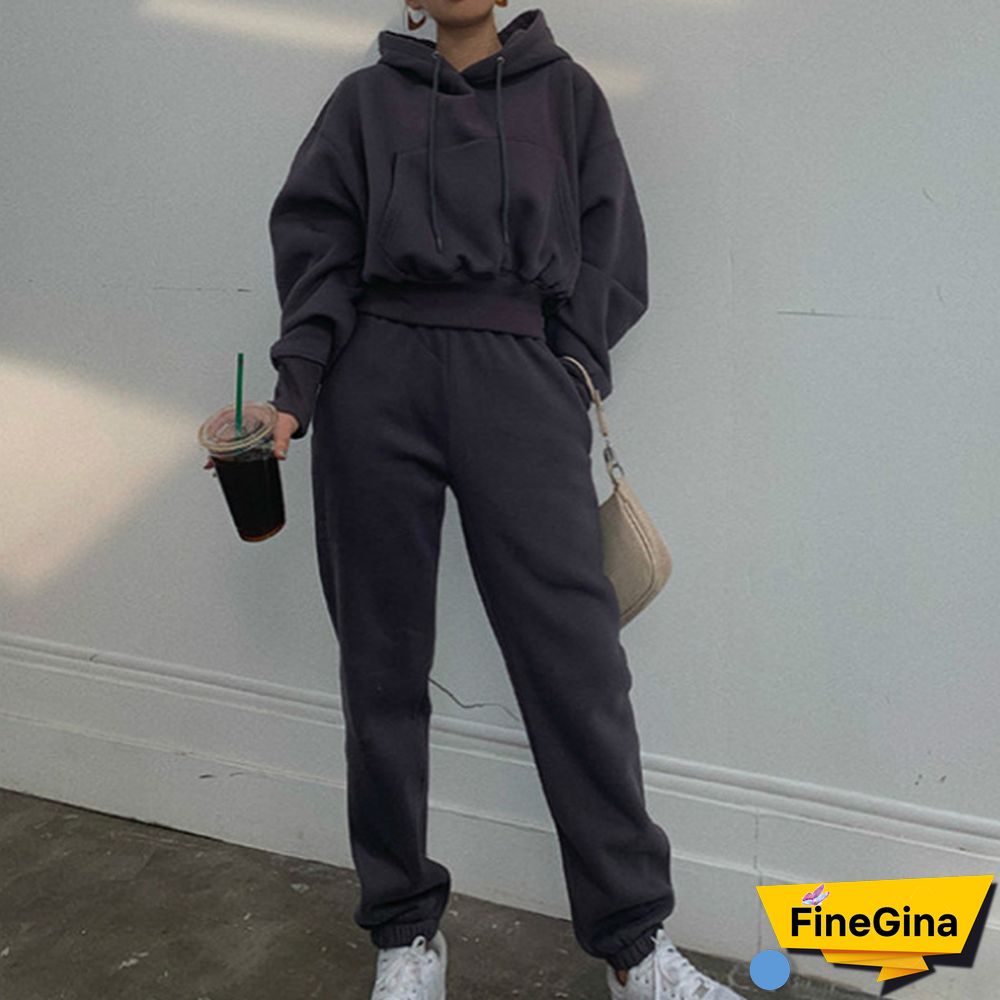 Two-Piece Sports Sweater Suit