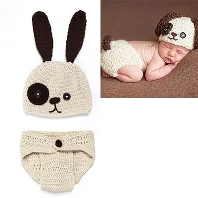 Crothet Newborn Photography Props Knitted Photography Accessories Baby Boys Girls Costume Newborn Photographie 42 Model Optional