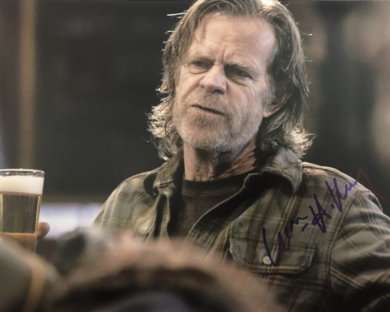 WILLIAM H MACY HAND SIGNED 8x10 Photo Poster painting SHAMELESS FRANK GALLAGHER AUTHENTIC RARE