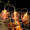 Gioiacombo™ Decorazione di San Valentino 🎁 Clip fotografiche di luci di stringa luminose a forma di amore