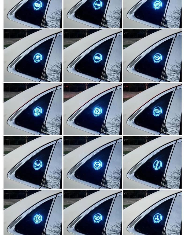 Car smart triangle window atmosphere modification lamp