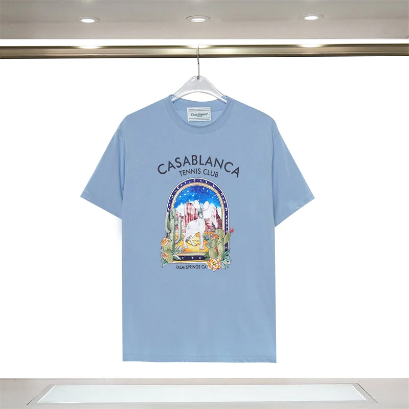 Casablanca 2023 new fashion T-shirt short sleeves