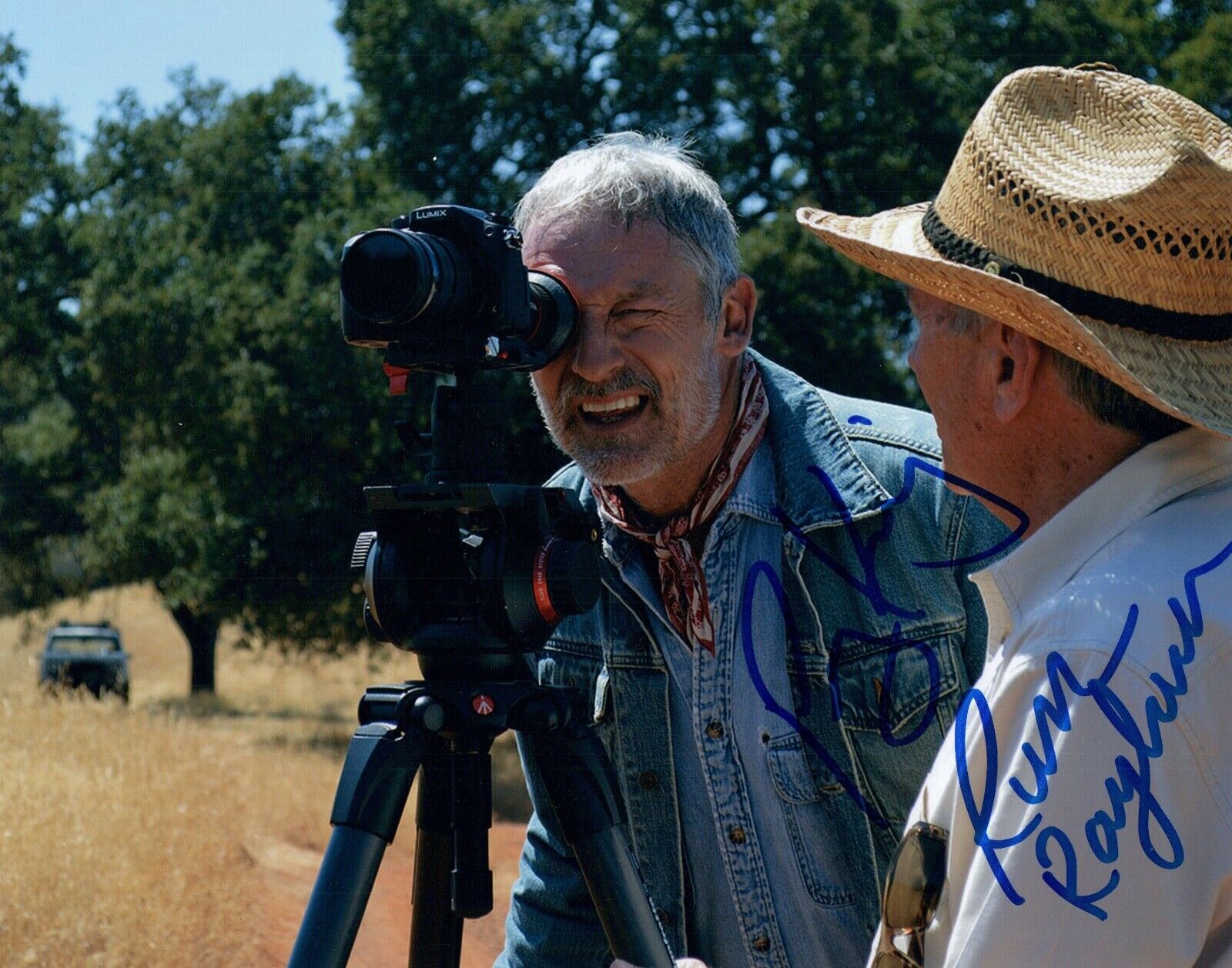 Perry King & Russ Rayburn Signed Autographed 8x10 Photo Poster painting 2018 Western Film COA