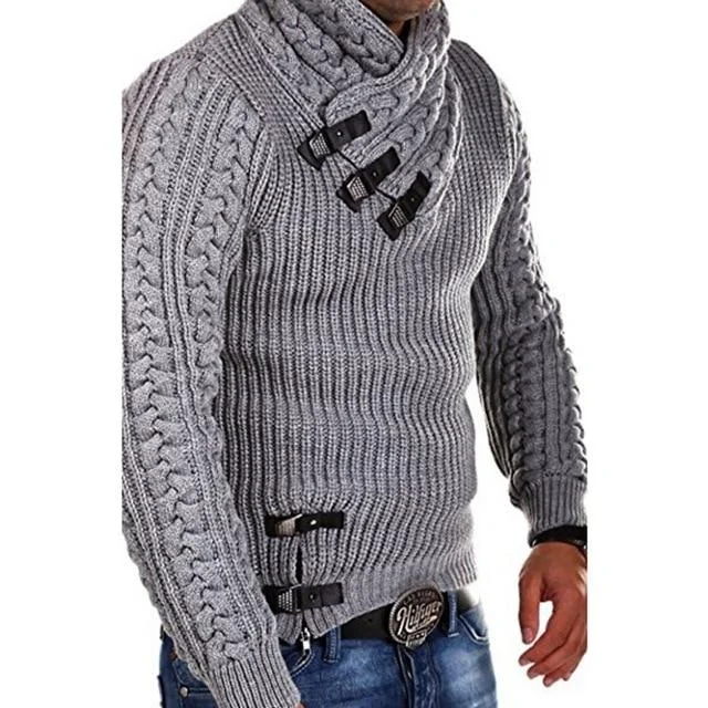 Turtleneck Sweater Men Long Sleeve Knitted Pullovers Soft Warm Basic Man Sweaters Streetwear