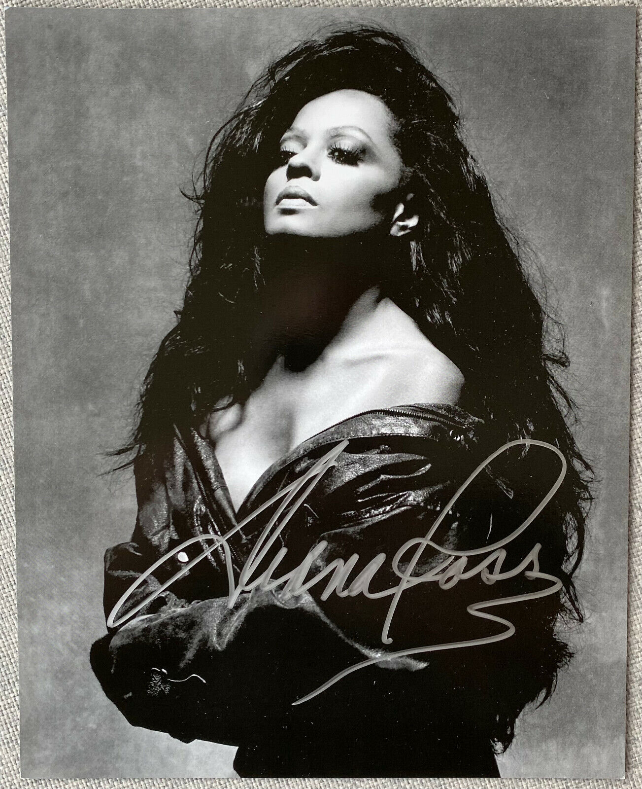 The Supremes Diana Ross Signed In-Person 8x10 B&W Photo Poster painting - Limited Ed. #477/500