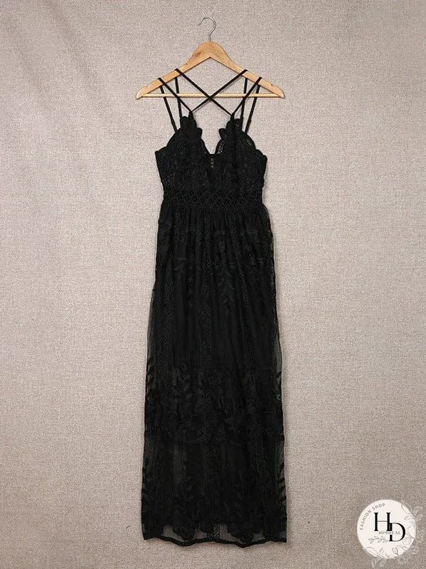 White Lace Maxi Dress