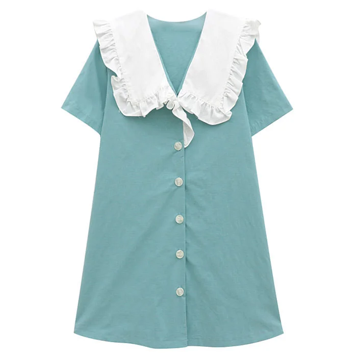 Sailor Collar Mini Dress