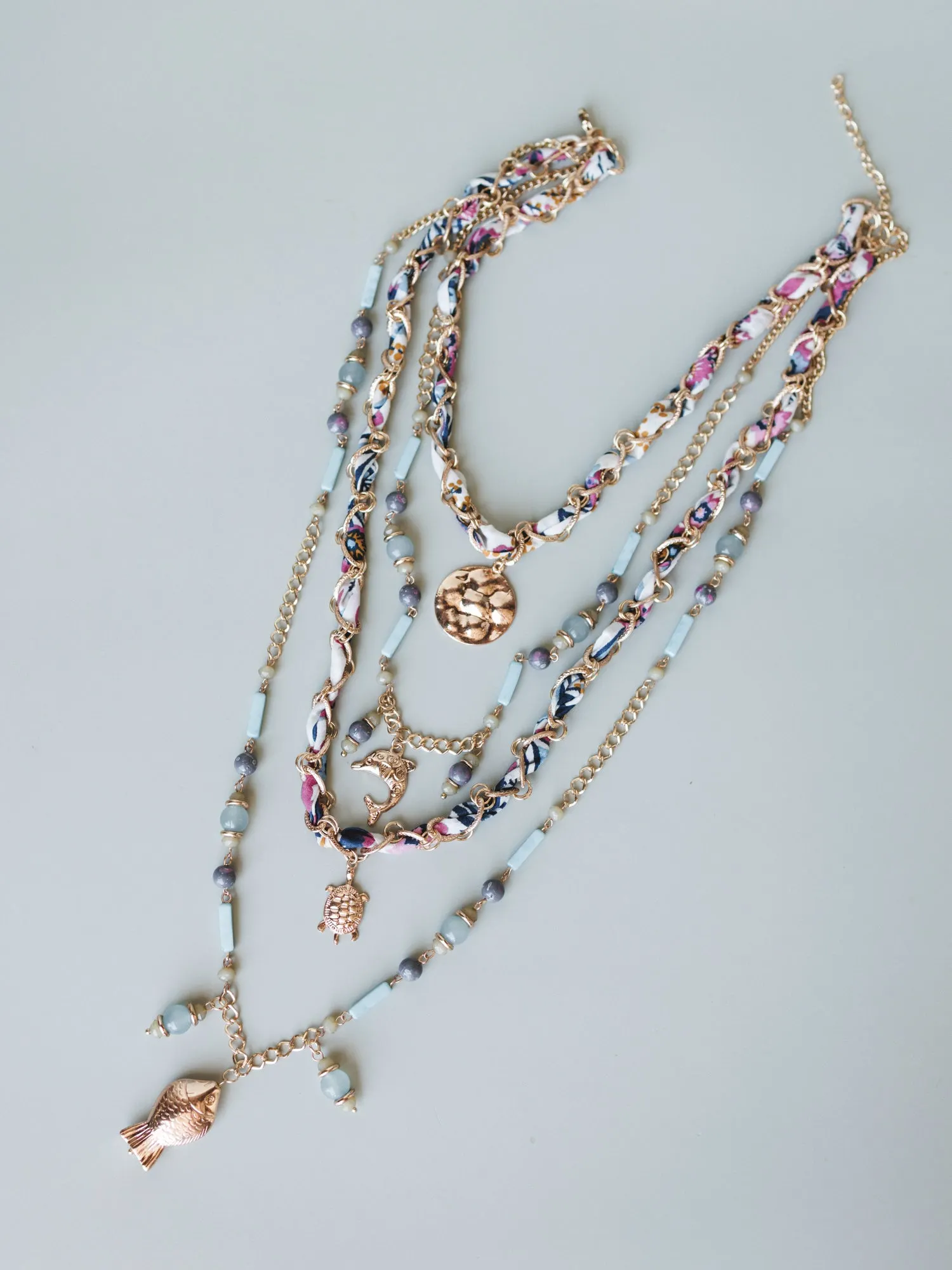Sunshine and Sunrise Layered Necklace - Multi