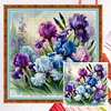 (US Only)Full Embroidery cotton Thread 11CT Counted Flower Cross Stitch Kit 40x40cm
