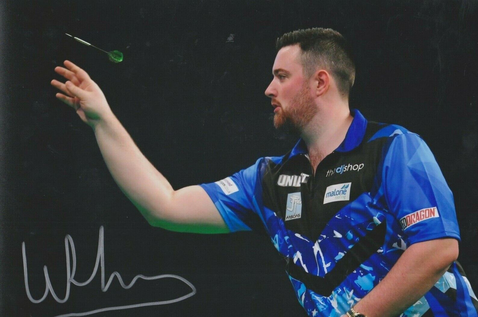 Luke Humphries **HAND SIGNED** 8x12 Photo Poster painting ~ Darts ~ AUTOGRAPHED