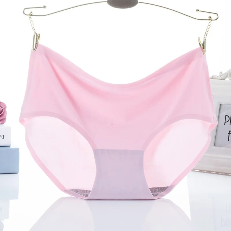 Factory Direct Large size Viscose Fiber Seamless Underwear Women's Sexy Mid-Waist Plus-sized Comfortable Women's Panties