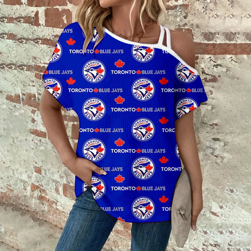 Asymmetrical Neck Short Sleeve T-Shirt