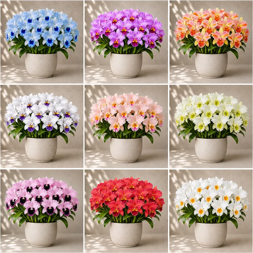 Cattleya Orchid color collection