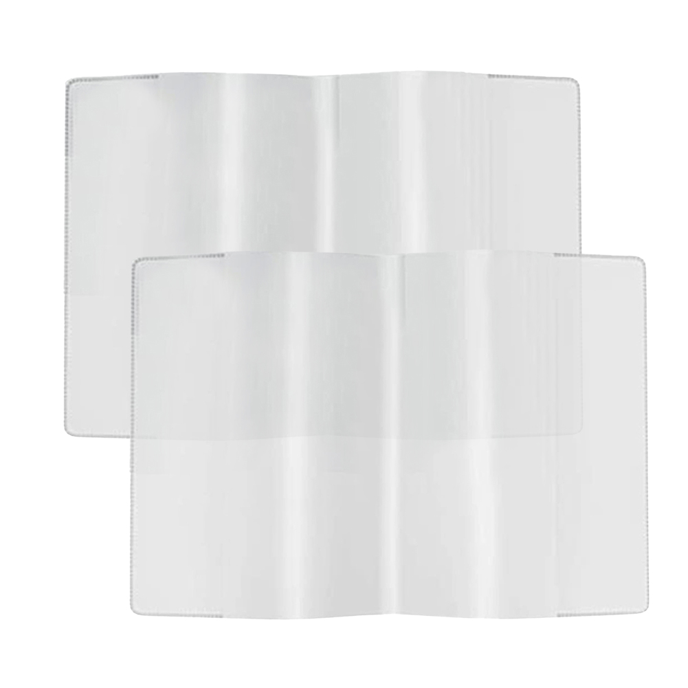 

2pcs Transparent Passport Cover Protector Clear PVC Passport Protector Case, 501 Original