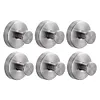2/4/6/8/10PCS Suction Cup Hooks Stainless Steel Loofah Towel Coat Bath Robe Hook
