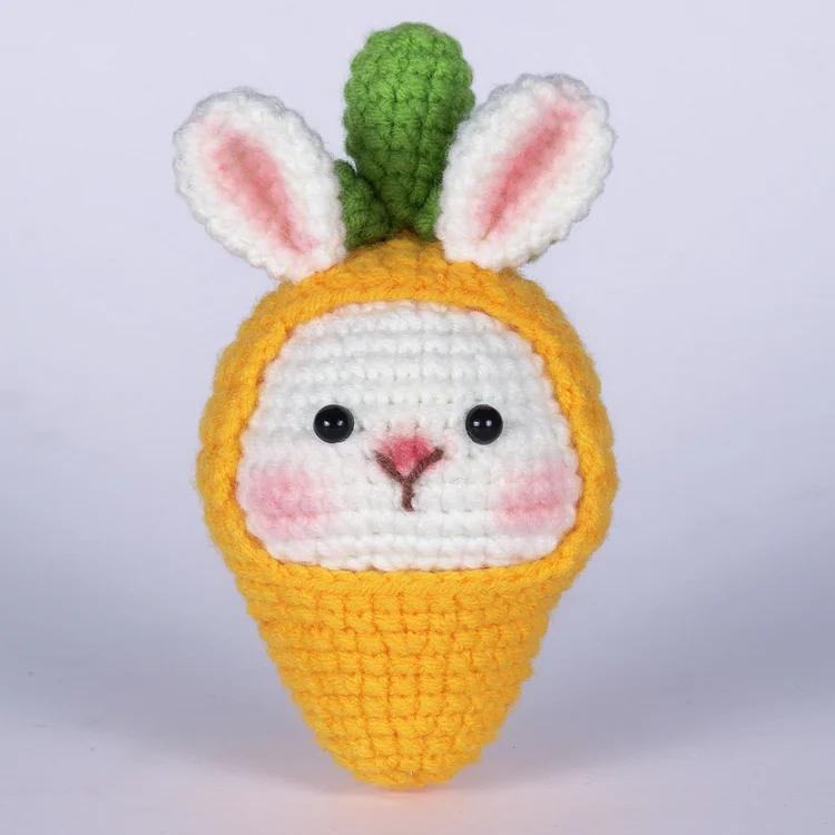 Radish Bunny Headgear Crochet Kit For Beginners Ventyled