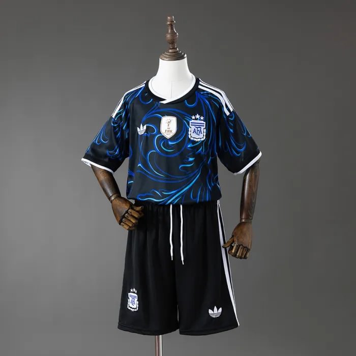Kids Argentina 2026 World Cup Away Jersey 1:1 Thai Quality