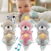 Soothe and Snuggle Otter with Music Lights Portable Plush Baby Toy for Infants
