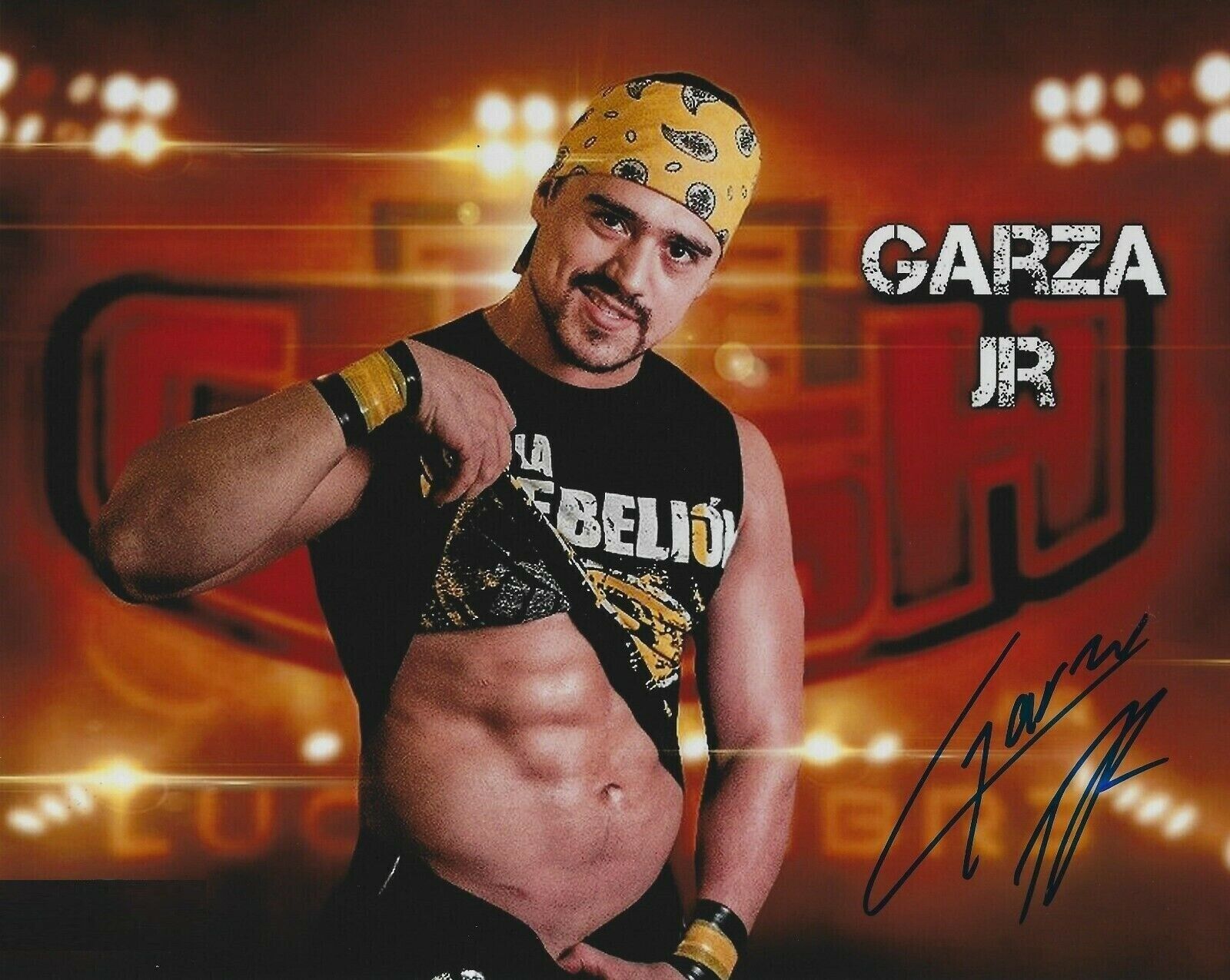 Angel Garza Jr ( WWF WWE ) Autographed Signed 8x10 Photo Poster painting REPRINT