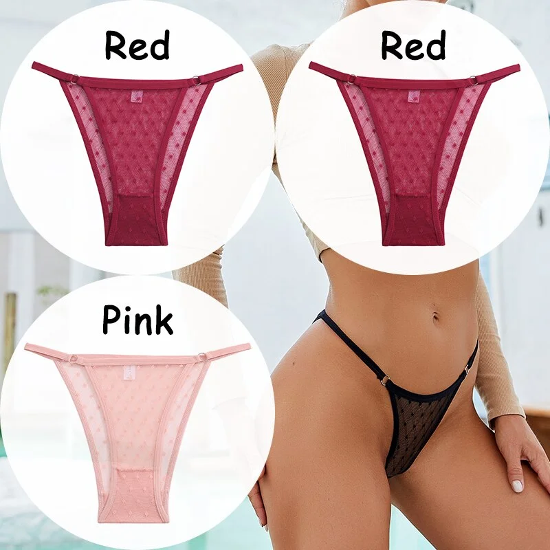 Billionm Panties Lace G-string Thong Women's Underwear Mesh Transparent Lingerie Low-Waist Female Briefs Soft Women's Underpants