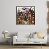 Halloween Ghost House-11CT Stamped Cross Stitch 40*40cm/15.75*15.75in tapestrymarket