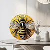 (US Local)Acrylic Special Shape Bee 5D Diamond Painting Clock Art Craft Kit