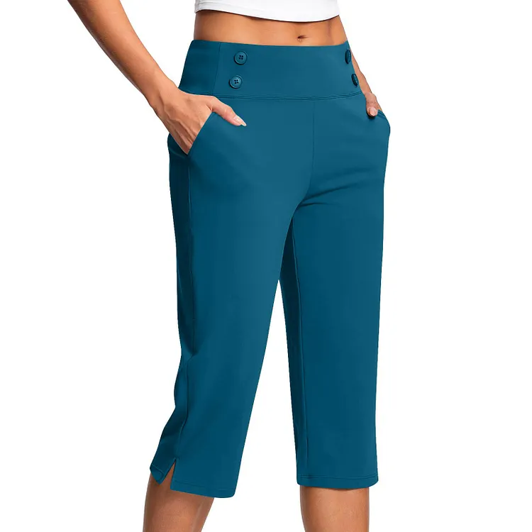 👖New Arrival Special &mdash; Women's Elegant High-Waisted Cropped Yoga Pants
