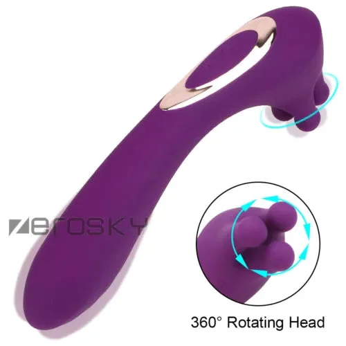 pornhint Pornhint 9 Speed Automatic Rotating Vibrators For Women Dildo Anal Nipple Clamps Clitoris