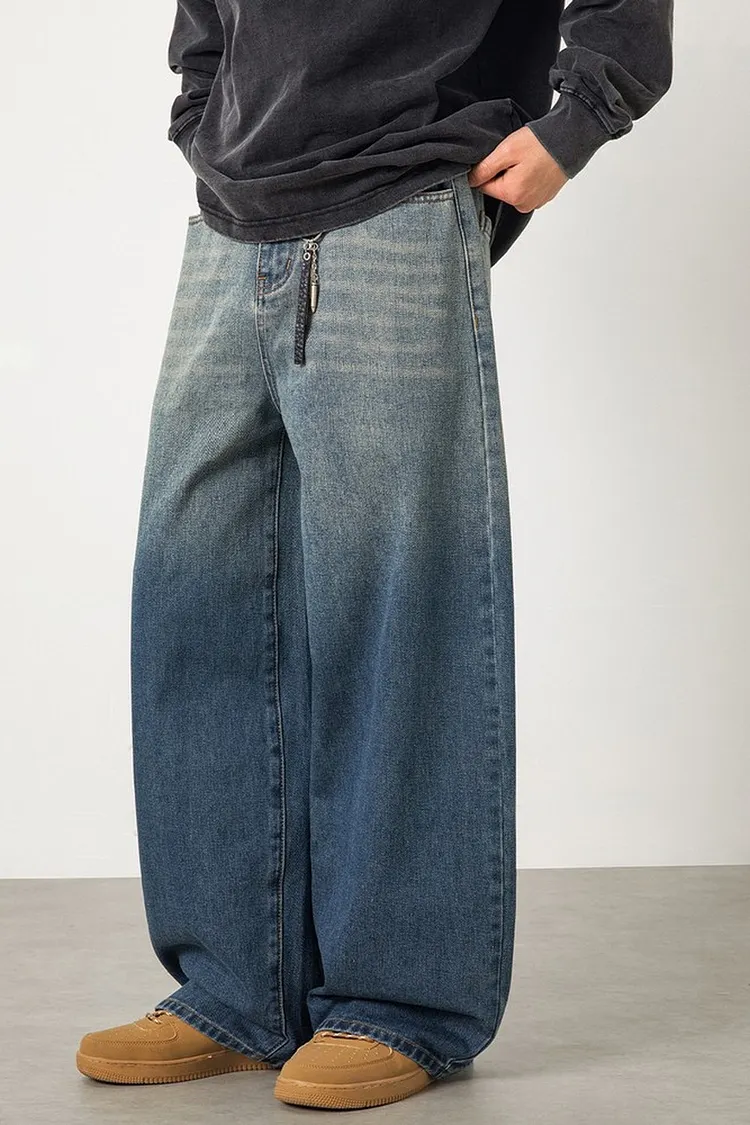 Oversized Denim Shirt for Men in Loose Fit