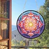 Diamond Painting Stained Glass Mandala Flower Pendant