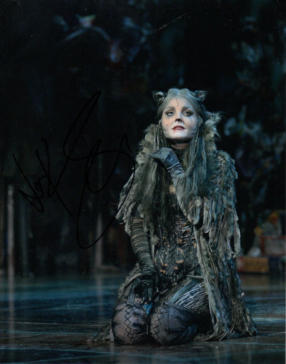 Kerry Ellis SIGNED 10x8 Photo Poster painting WICKED Cats Musical Broadway Westend Autograph