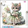 Diamond Painting-DIY Crystal Rhinestone Cat Lady