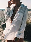 Simple Casual Long Sleeves Cover-Ups Tops