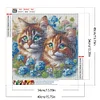 Diamond Painting - Full Round Drill - Two Cats(Canvas|40*40cm)