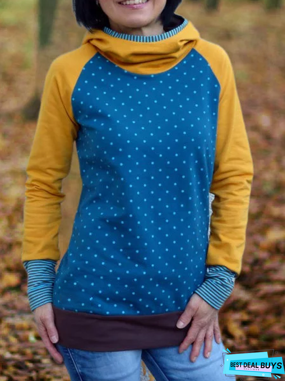 Hoodie Printed Long Sleeve Casual Sweatshirt