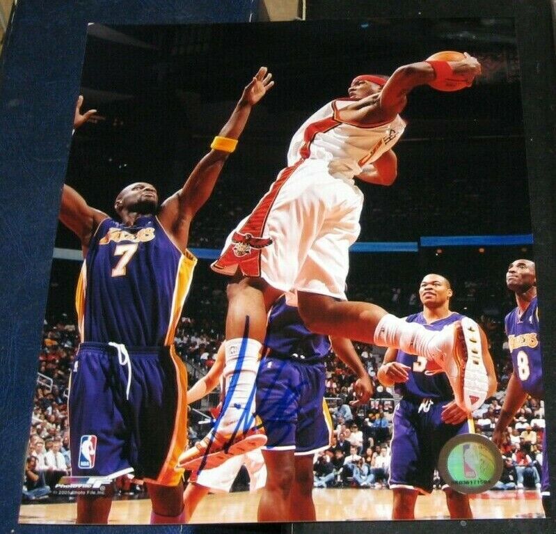 Josh Smith Atlanta Hawks SIGNED AUTOGRAPHED Photo Poster painting FILE 8x10 COA Basketball