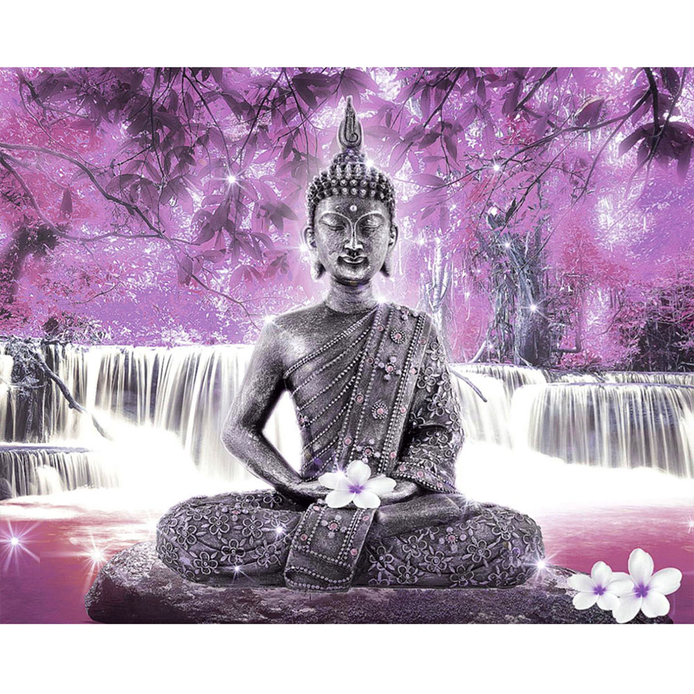 

Buddha Statue Stone Pier - Round Drill Diamond Painting - 40*30CM, 501 Original