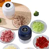 Electric Garlic Chopper 300ML Portable Cordless Mini Food Processor Rechargeable Vegetable Chopper Blender for Nuts Chili Onion Minced Meat and Spices