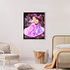 Princesses-Compl&egrave;te Rond Peinture au Diamant-30*40CM