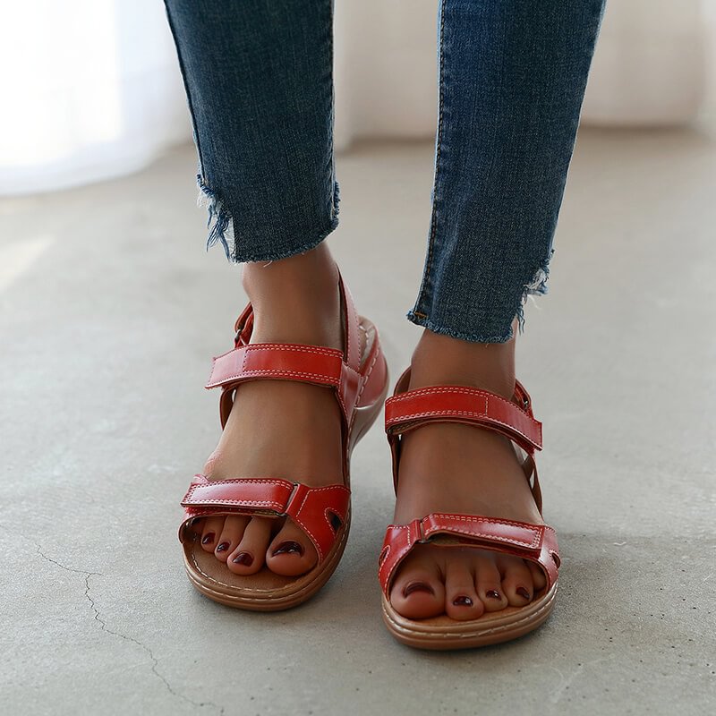 <HOT SALE> 👇👇50% OFF❗ Women Summer Wedges Open Toe Comfy Walking Work Sandals
