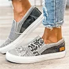 Gioiacombo&trade; Scarpe casual colorblock in tela stampa serpente stampa leopardo