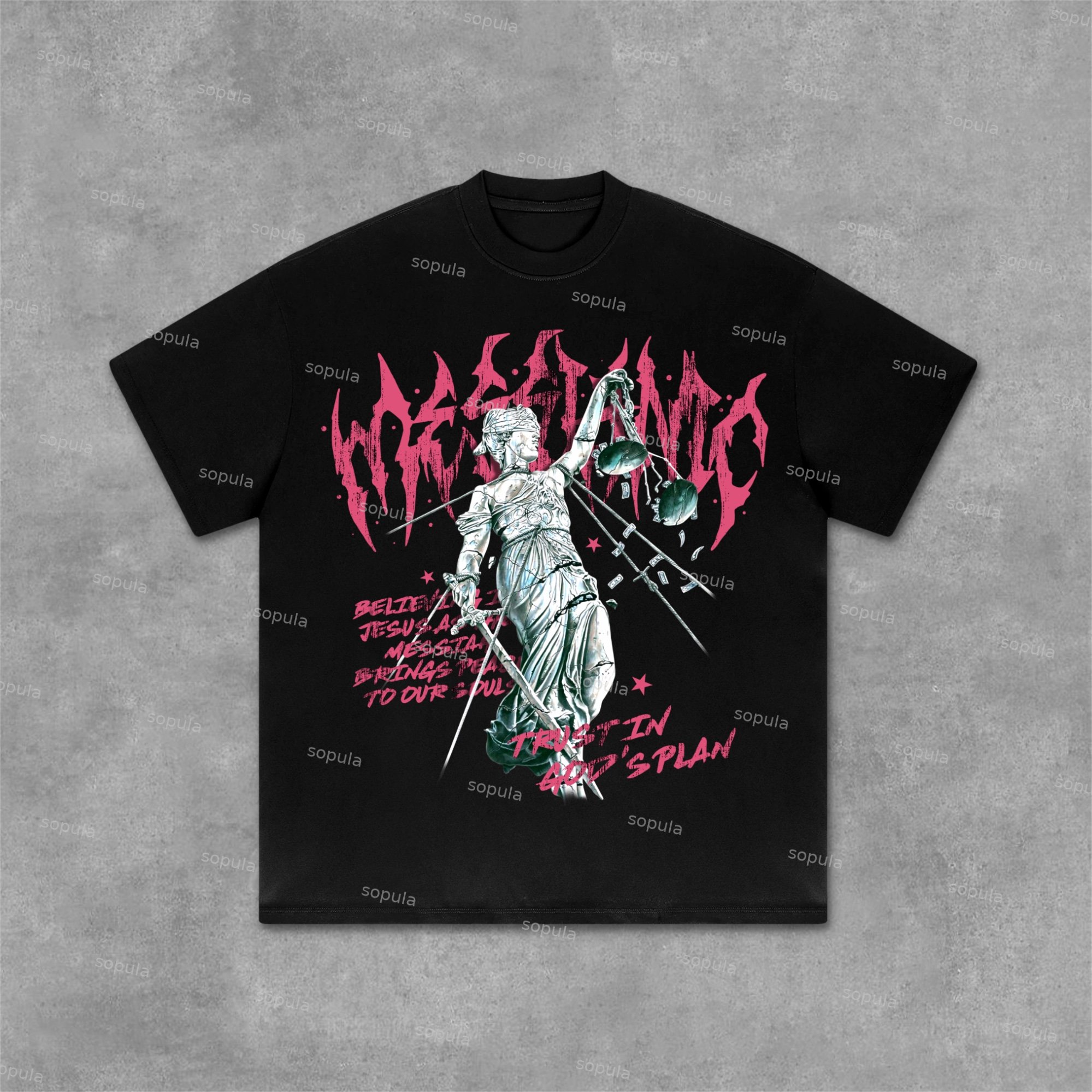 Sopula The Bound Soul Rock Band Album Music Graphic Cotton T-Shirt - SOPULA