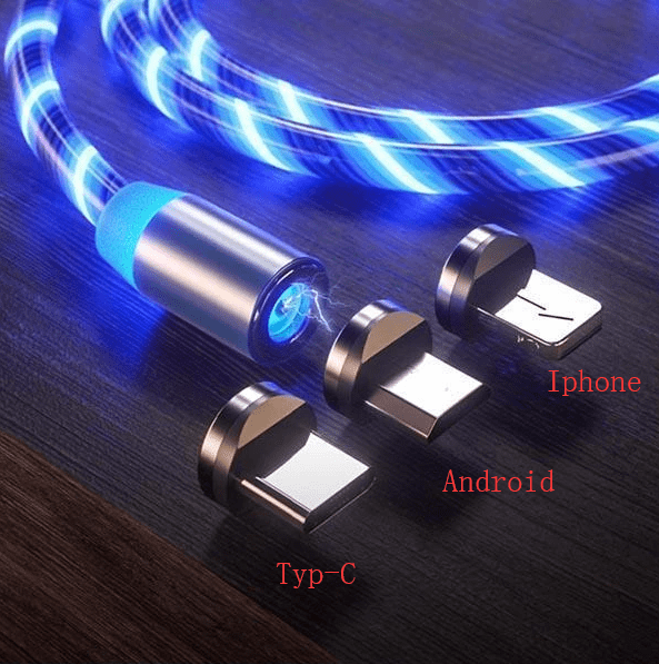 Collegamento per cavo di ricarica magnetico a LED