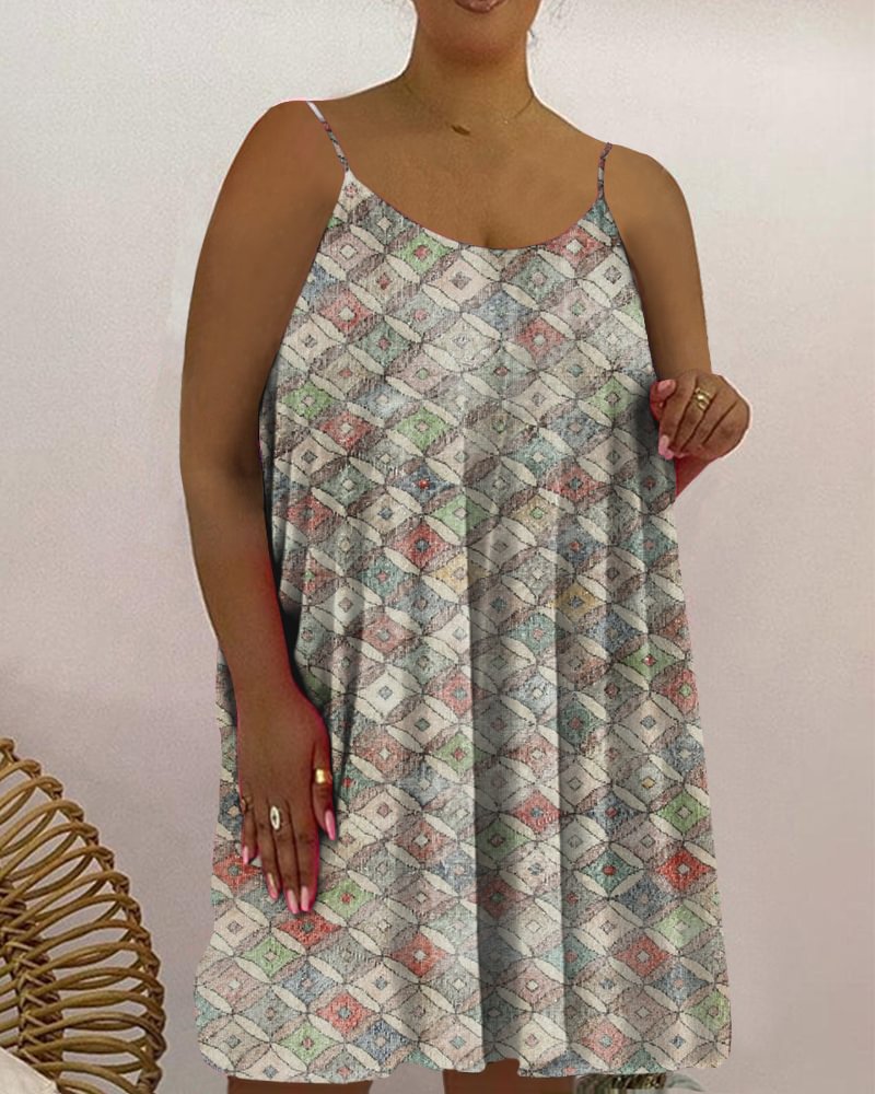 Women's Casual Print Slip Dress