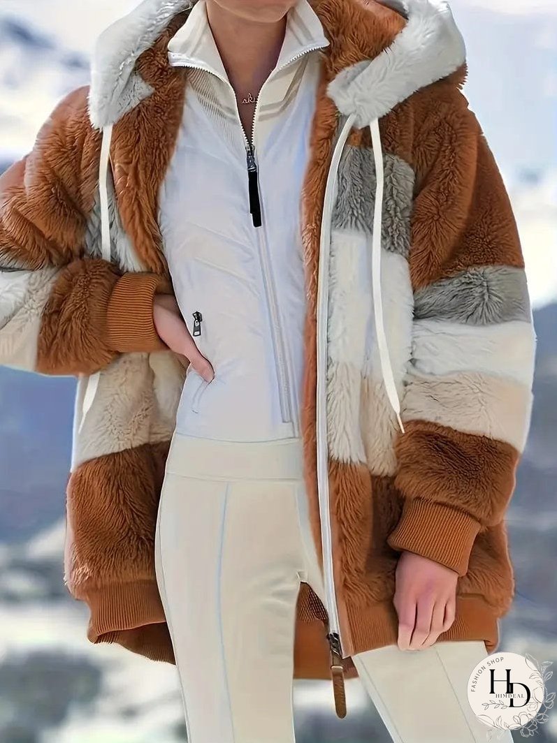 Trendy Tie-Dye Hooded Jacket