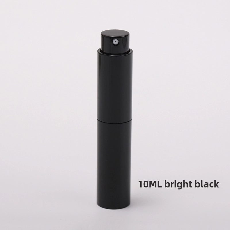 10ml Perfume Sub-bottle Rotating Retractable ABS Spray Glass Empty Bottle Mouth Spray Bottle Portable Travel Sample Logo