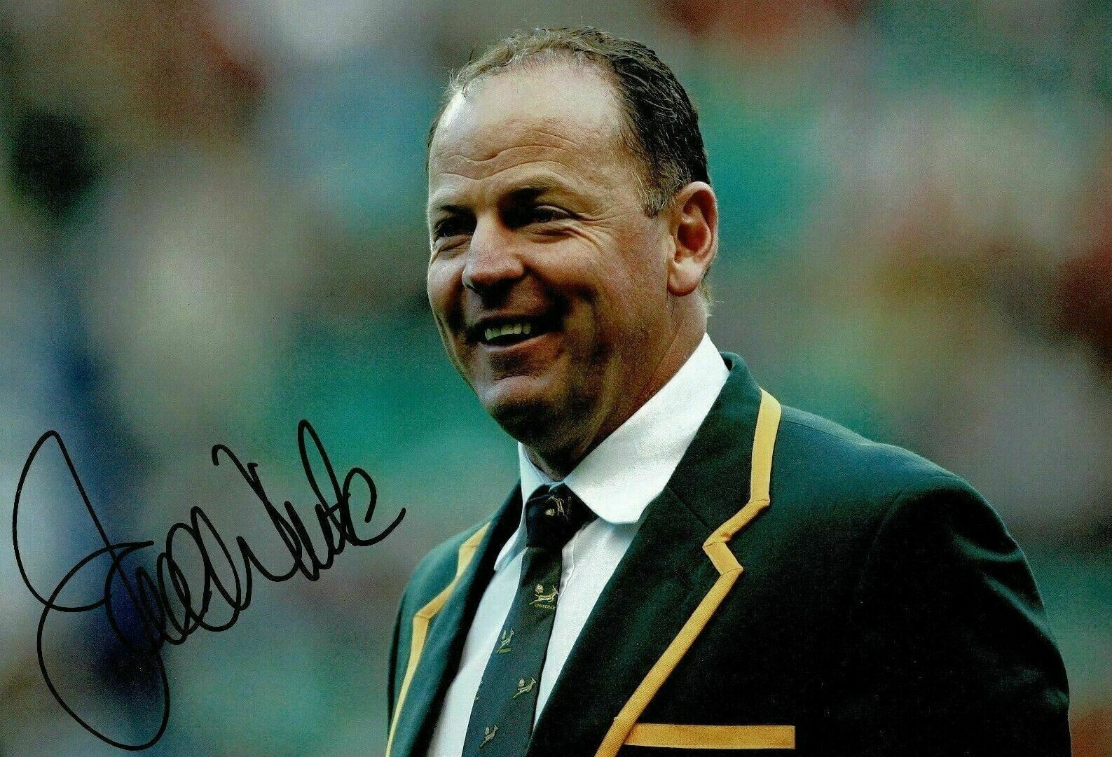 Jake White Signed 12X8 Photo Poster painting SPRINGBOKS South Africa AFTAL COA (2227)