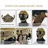 Airsoft Mask 700FPS Impact Resistance Safety Mask Detachable for Training(Black)