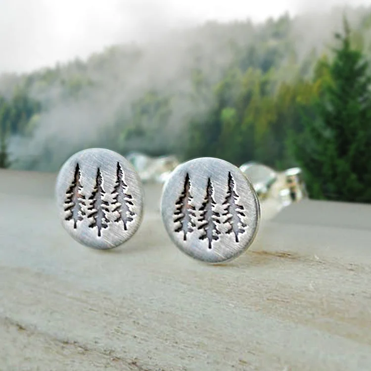 Three Tree Earrings